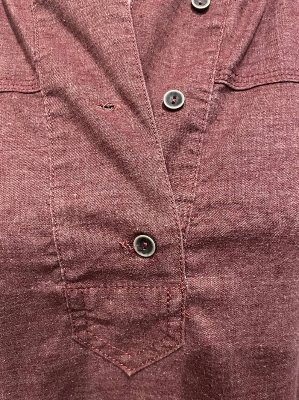 PrAna “Shelton” hemp-blend brown hoodie pullover - Picture 2 of 8
